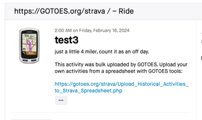 GOTOES will add a little link to your description if you're not a &gt; $10 USD donor.  This helps spread the word that other people can also use this tool.  You're welcome to delete the extra lines from your description if you want.